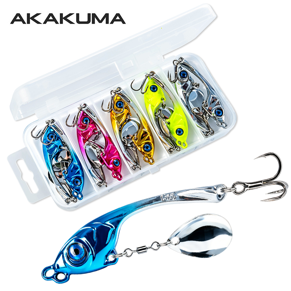 Fishing Lure Spinnerbait - Набор из 10 металлических приманок VIB