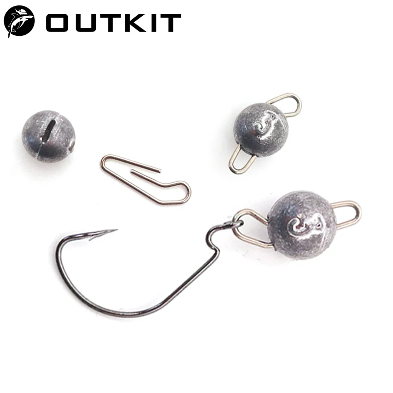 Fishing Lure Accessories - OUTKIT 10 шт./лот грузило со свинцовой