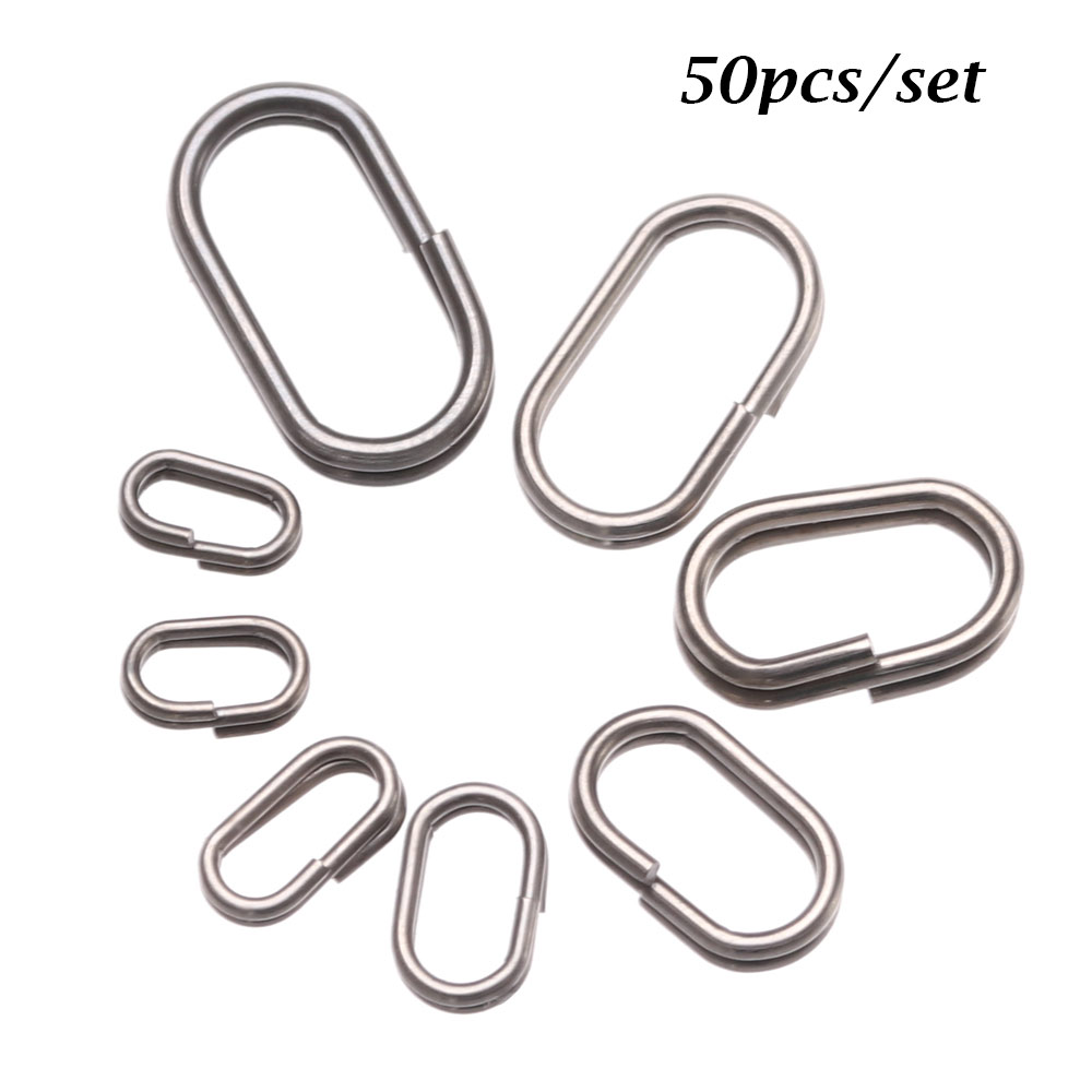 Fishing Lure Accessories - 50 шт./лот 8/10/13/15/17/19 мм овальные разрезные
