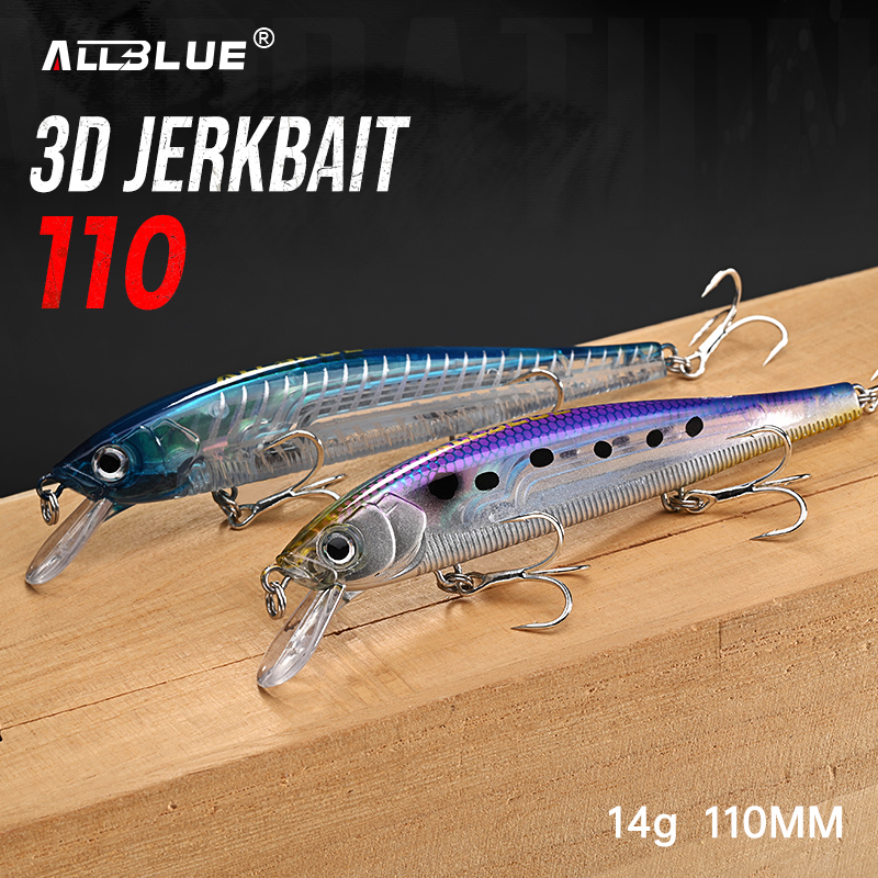 Воблер ALLBLUE 3D Jerkbait, 11 – обзор и цена Fishing Lure Jerkbait