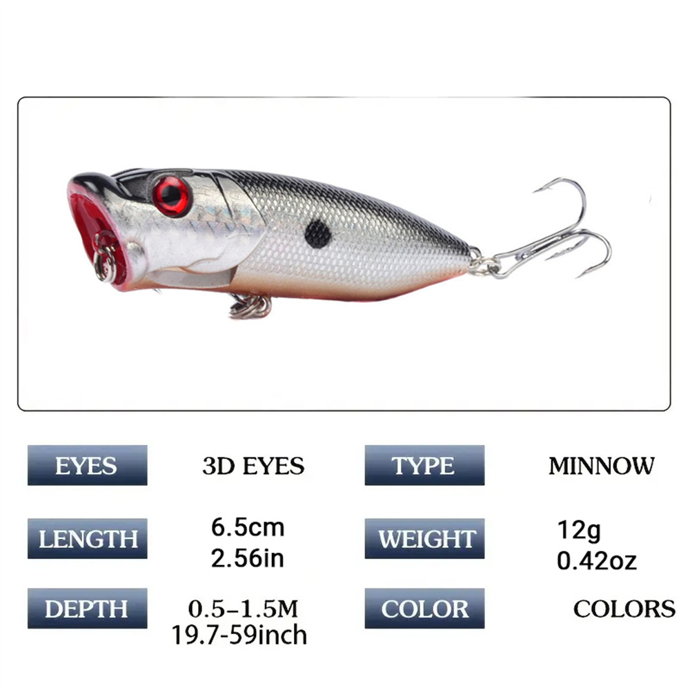 5 шт., рыболовные приманки-поп – обзор и цена Fishing Lure Crankbait