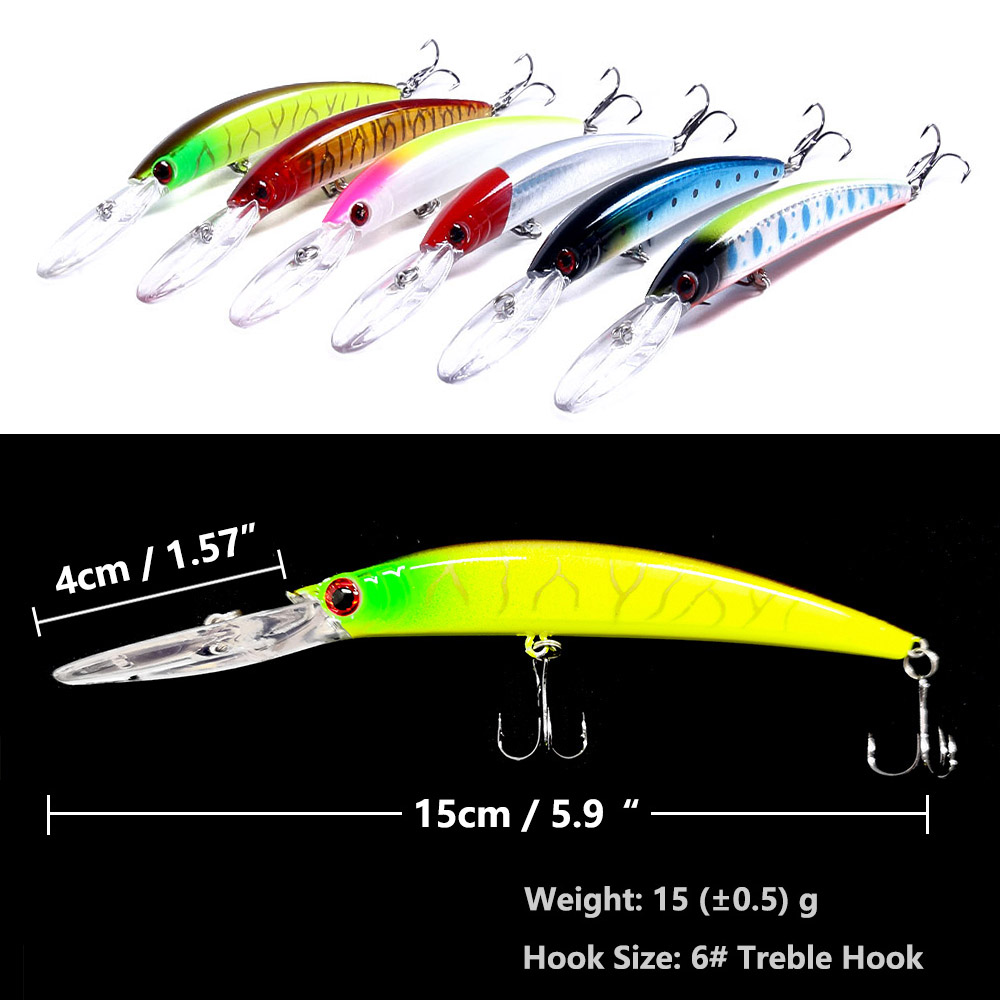 1 шт., 15 см, 15 г, джеркбейт  – обзор и цена Fishing Lure Crankbait