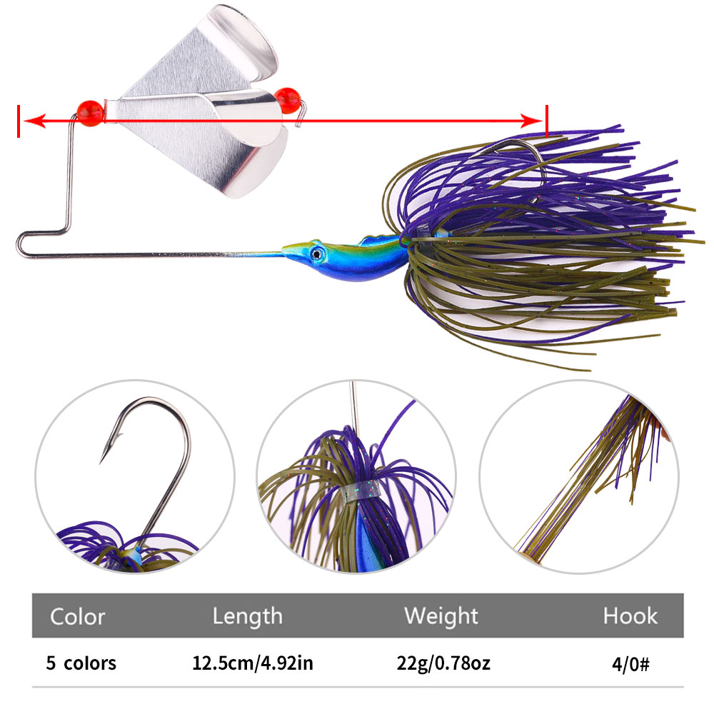 Воблер-баззбейт 22 г с пропелл – обзор и цена Fishing Lure Buzzbait