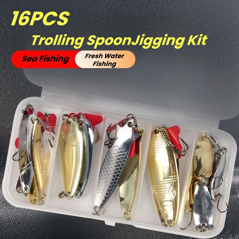 Набор рыболовных приманок, 16  – обзор и цена Fishing Lure Spinnerbait