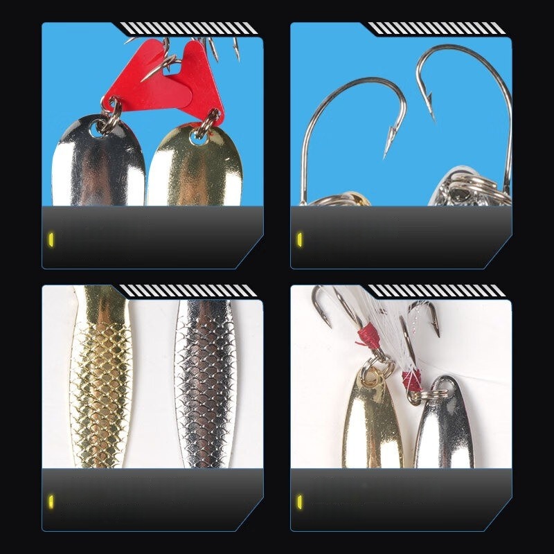 Набор рыболовных приманок, 16  – обзор и цена Fishing Lure Spinnerbait